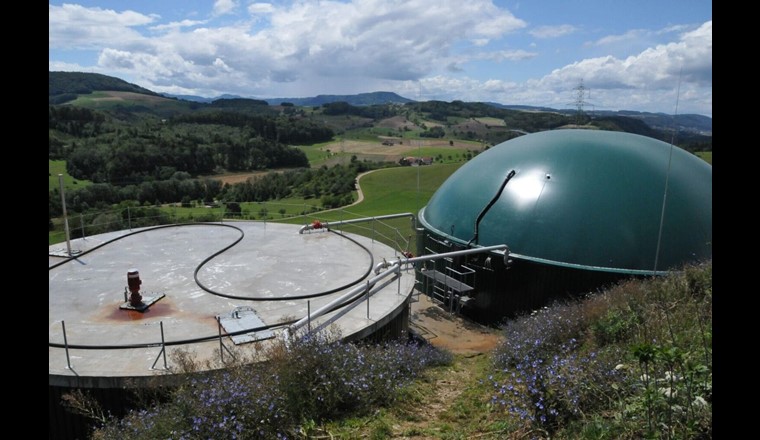 Biogas Anlage_vergärt Grüngut (Quelle: Biomasse Suisse)