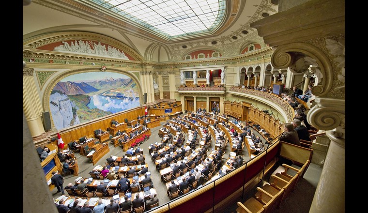 Sala del Consiglio nazionale (fonte: Servizi parlamentari 3003 Berna)