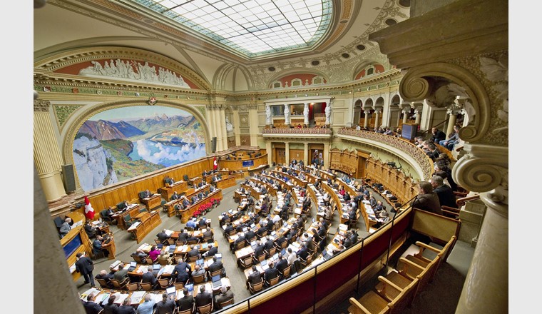 Sala del Consiglio nazionale (fonte: Servizi parlamentari 3003 Berna)