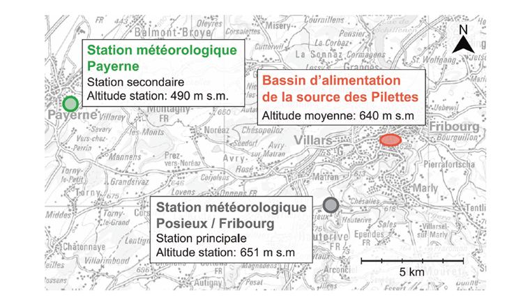 Fig. 5 Situations météorologiques considérés. (© swisstopo BA20061)