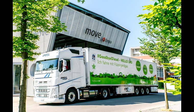 D'ici 2030, le détaillant Lidl Suisse passera du gaz naturel fossile au gaz renouvelable liquéfié pour alimenter ses camions. (Figure: Lidl Suisse)