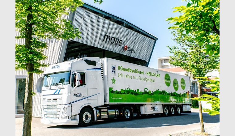 D'ici 2030, le détaillant Lidl Suisse passera du gaz naturel fossile au gaz renouvelable liquéfié pour alimenter ses camions. (Figure: Lidl Suisse)