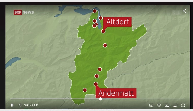 Screenshot: SRF Beitrag Schweiz aktuell vom 6.6.2021