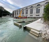 Mit der Inbetriebnahme des Fischlifts Wasserkraftwerk Mühleberg ist die erste von 40 Massnahmen für Fischgängigkeit bei BKW Wasserkraftwerken abgeschlossen. (©BKW) Mit der Inbetriebnahme des Fischlifts Wasserkraftwerk Mühleberg ist die erste von 40 Massnahmen für Fischgängigkeit bei BKW Wasserkraftwerken abgeschlossen. (©BKW)