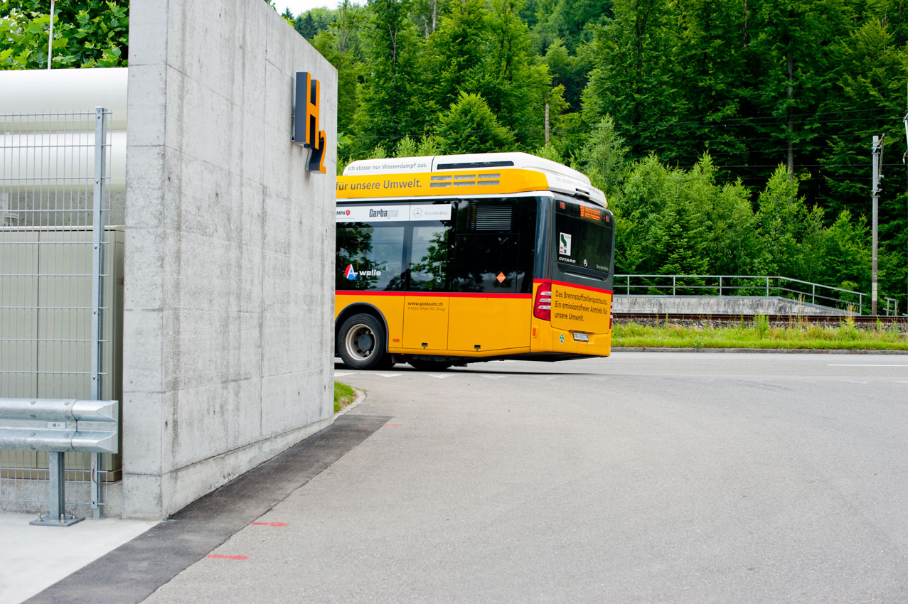 Wasserstoff-Tankstelle in Brugg (Quelle: SVGW)