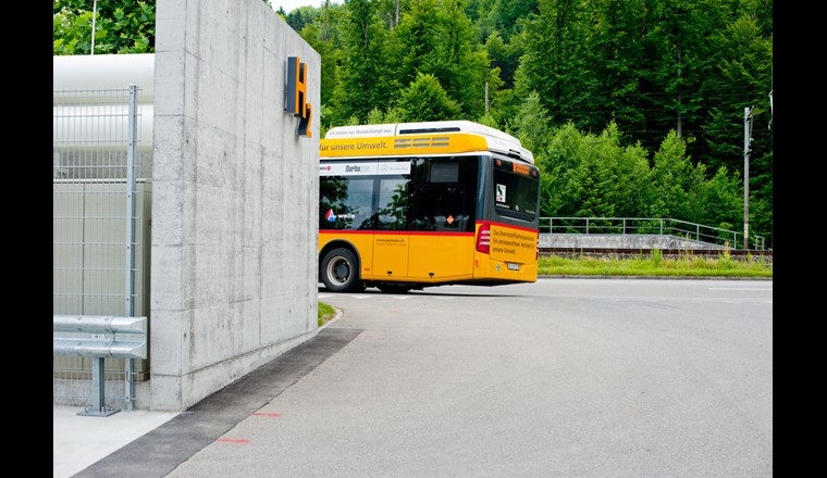 Wasserstoff-Tankstelle in Brugg (Quelle: SVGW)