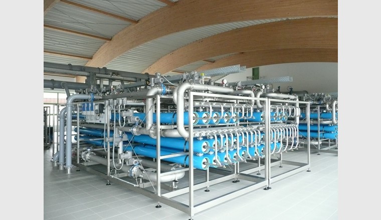 Fig. 7 Trinkwasser-Umkehrosmoseanlage im Wasserwerk Löhnen (D). (© Wasserwerk Löhnen)